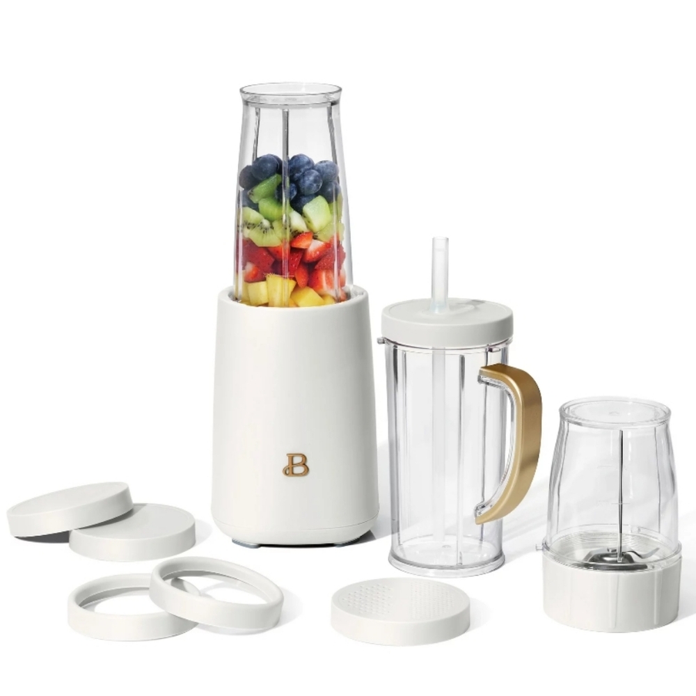 💕 New Beautiful White Icing Personal Blender set by Drew Barrymore